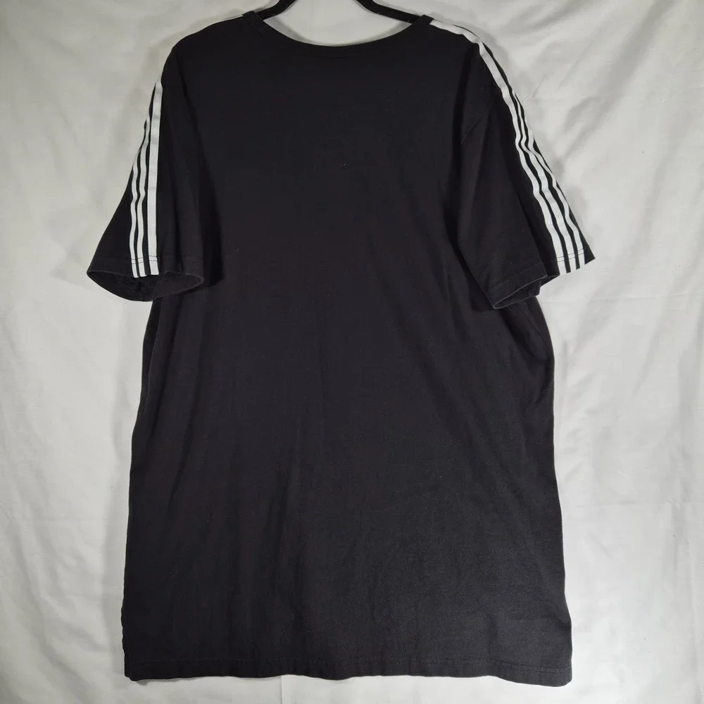 Adidas Originals Trefoil 3 Stripe Black Short Sleeve T-Shirt Men's 2XL